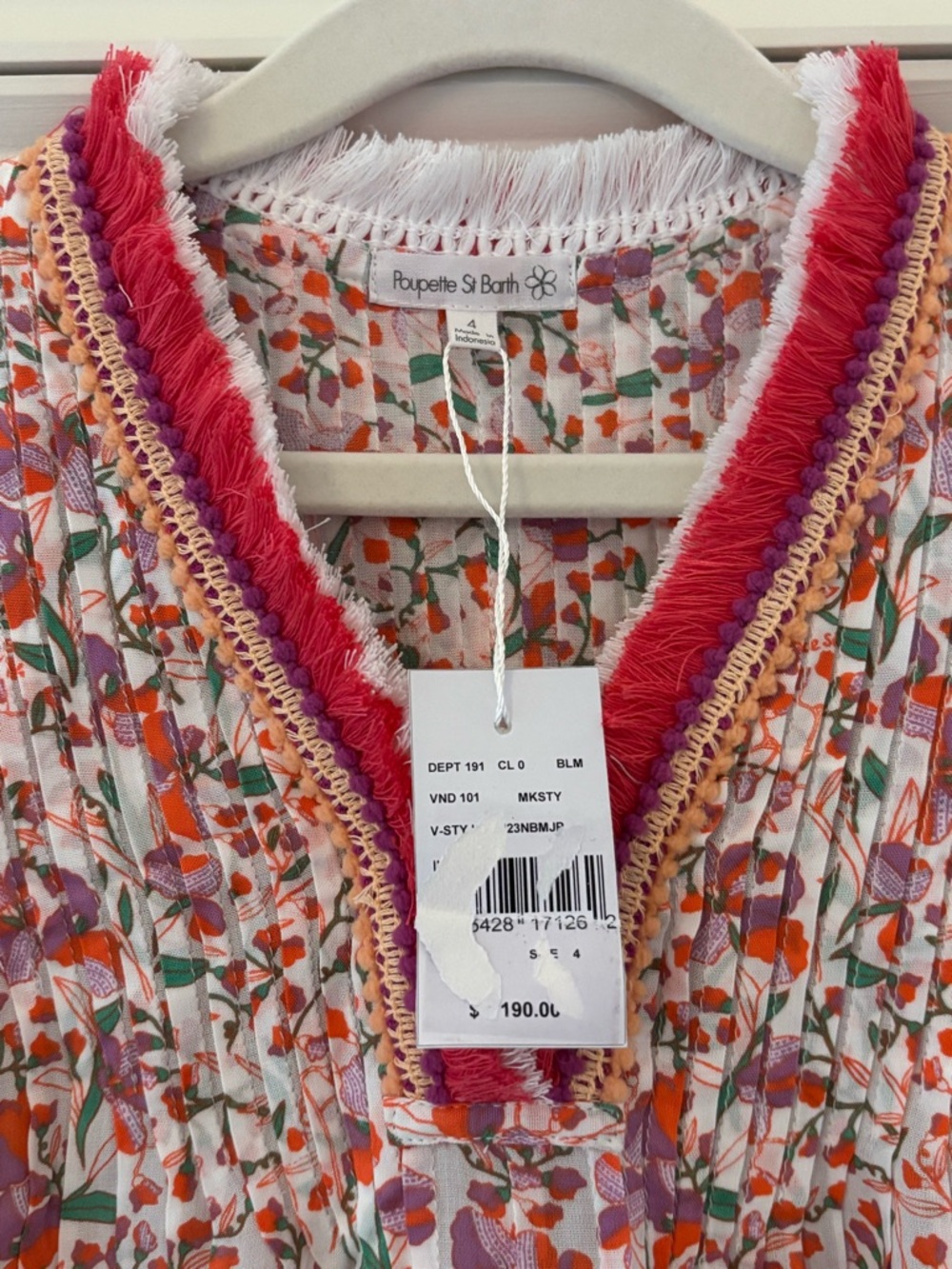 NWT Poupette St. Barth Toddler Girl Dress Size 4 - Picture 2 of 4